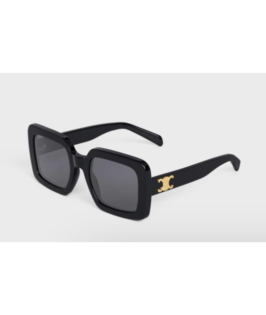 CELINE Черные пластиковые солнцезащитные очки, фото 3