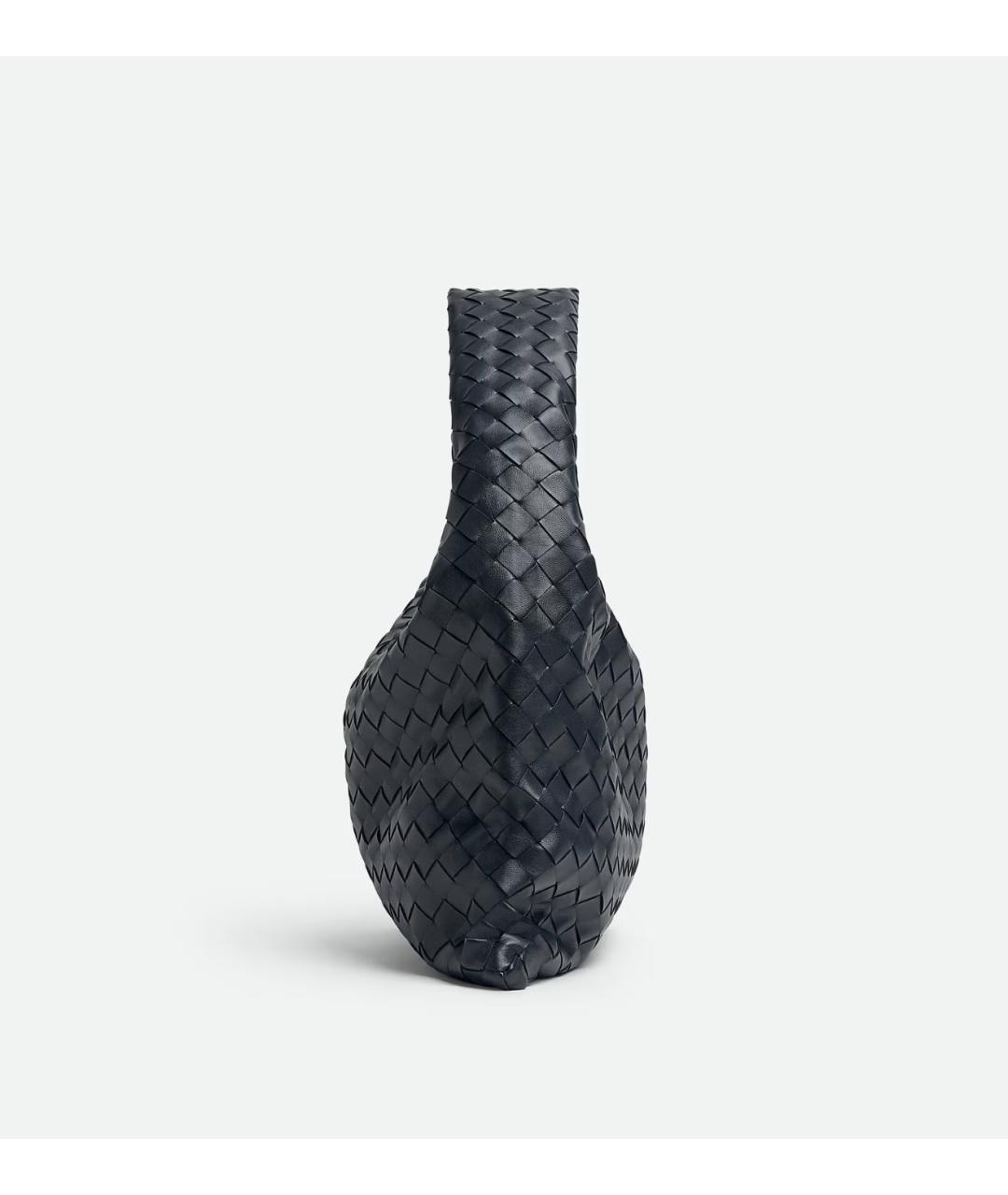 BOTTEGA VENETA Темно-синяя кожаная сумка через плечо, фото 4