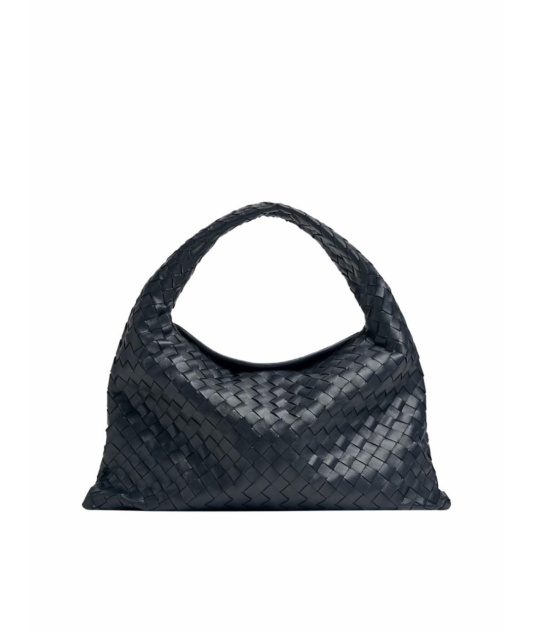 BOTTEGA VENETA Темно-синяя кожаная сумка через плечо, фото 1