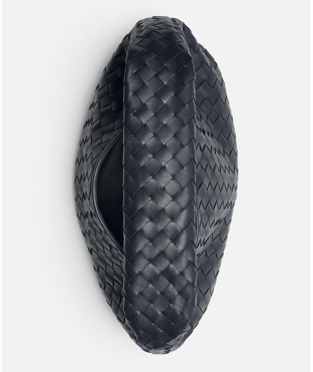 BOTTEGA VENETA Темно-синяя кожаная сумка через плечо, фото 3