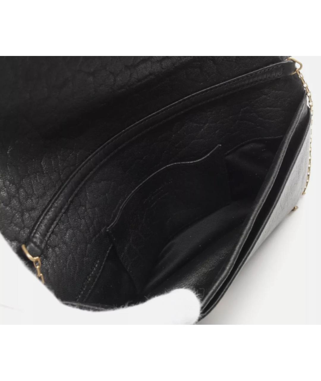 SAINT LAURENT Черная кожаная сумка через плечо, фото 6