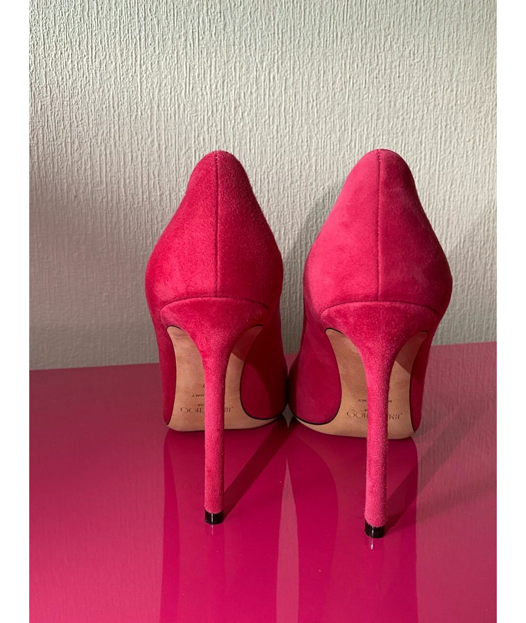 JIMMY CHOO Розовые замшевые туфли, фото 4