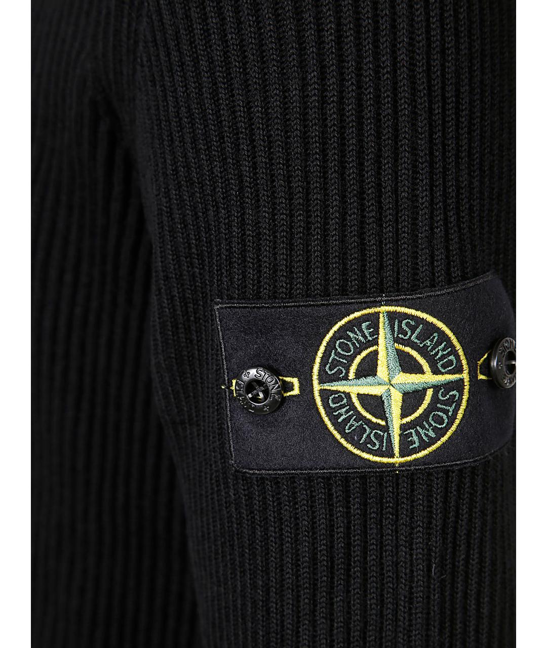 STONE ISLAND Синий шерстяной джемпер / свитер, фото 2