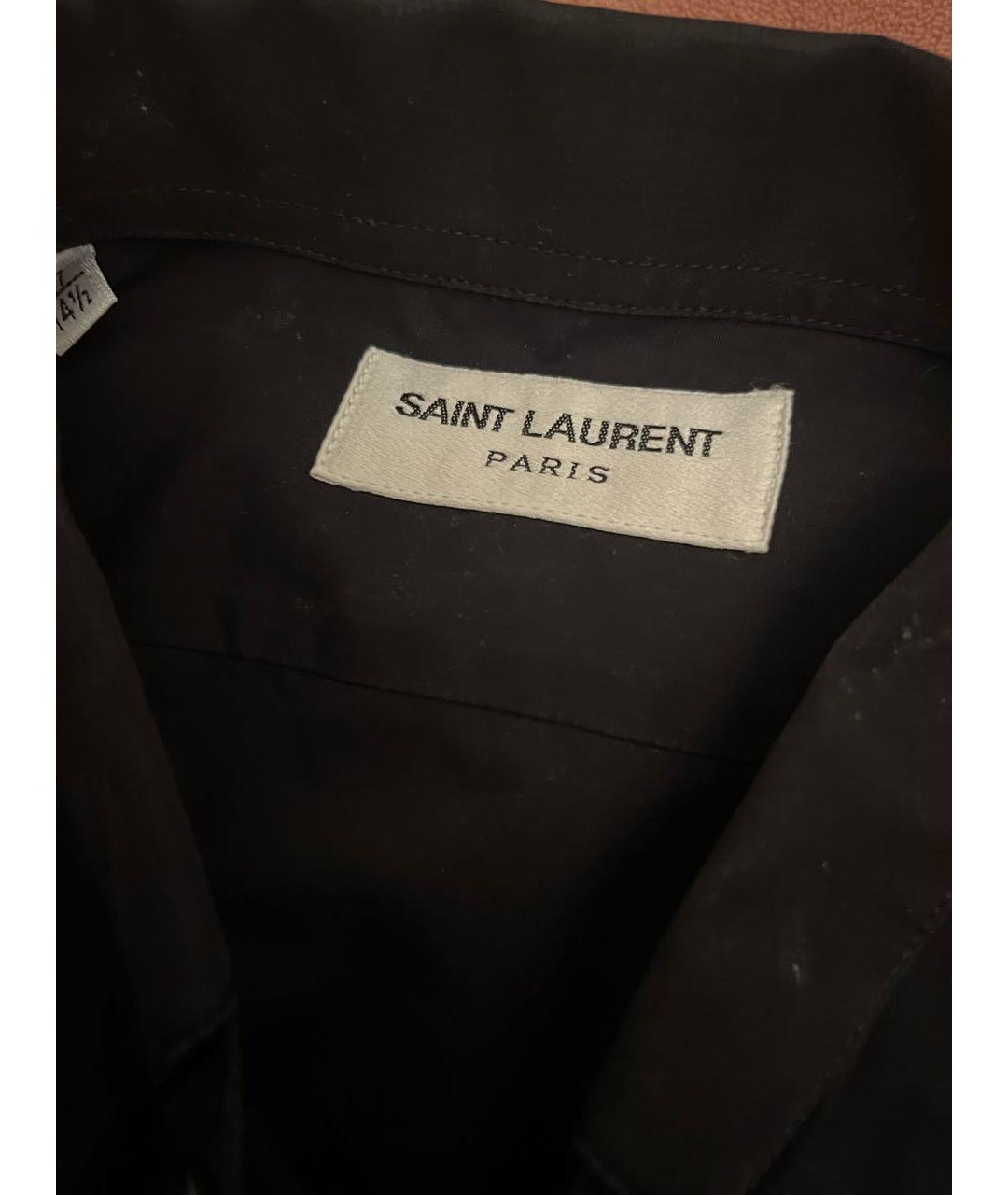 SAINT LAURENT Черная классическая рубашка, фото 3