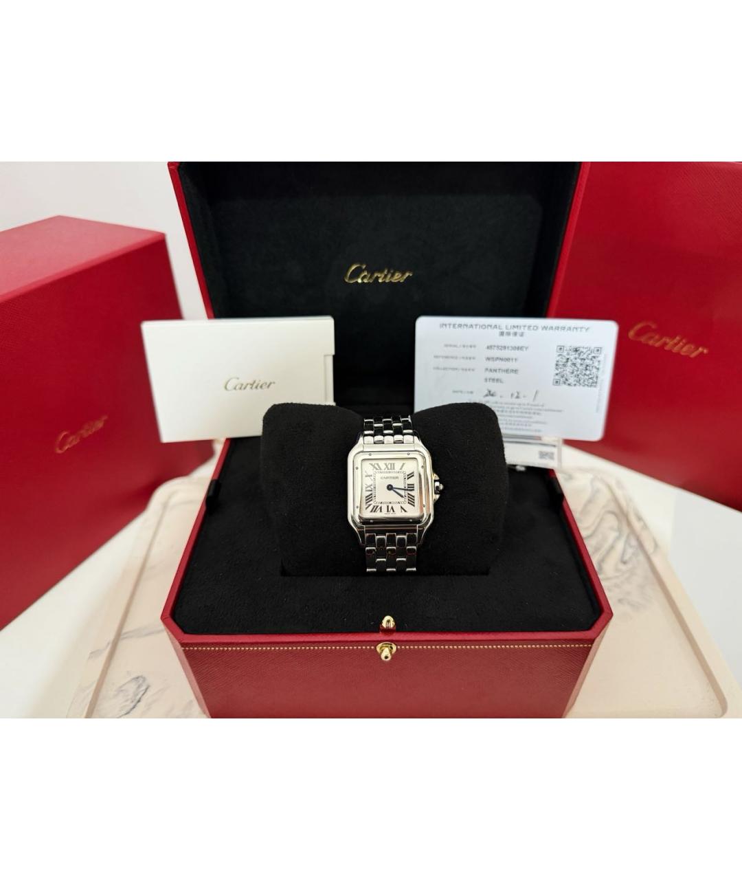 CARTIER Серебряные металлические часы, фото 2