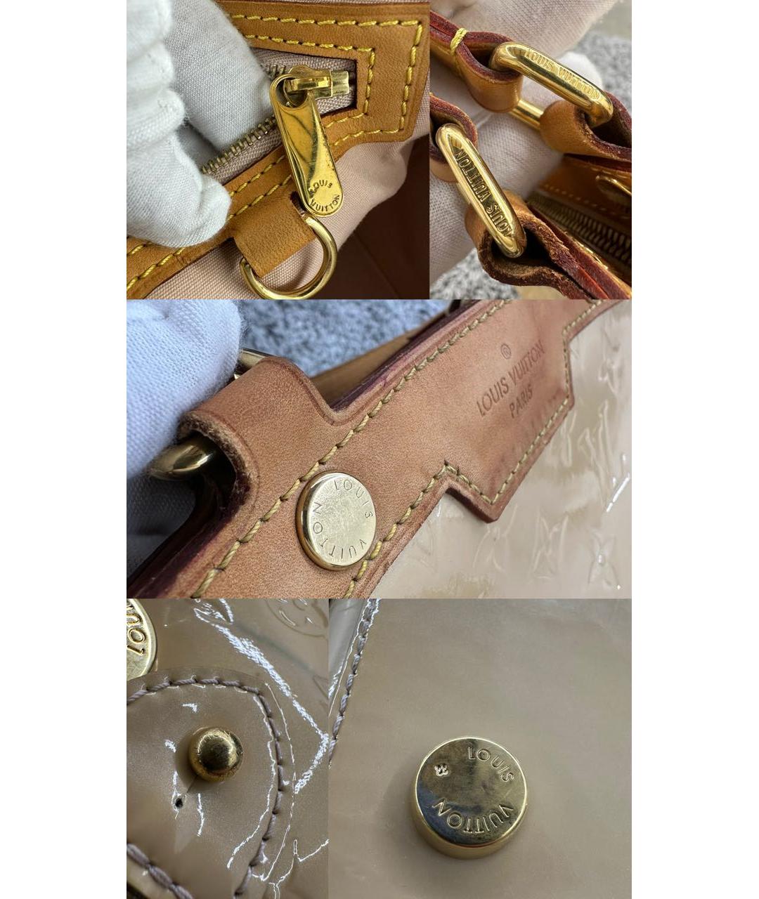 LOUIS VUITTON Кожаная сумка с короткими ручками, фото 6