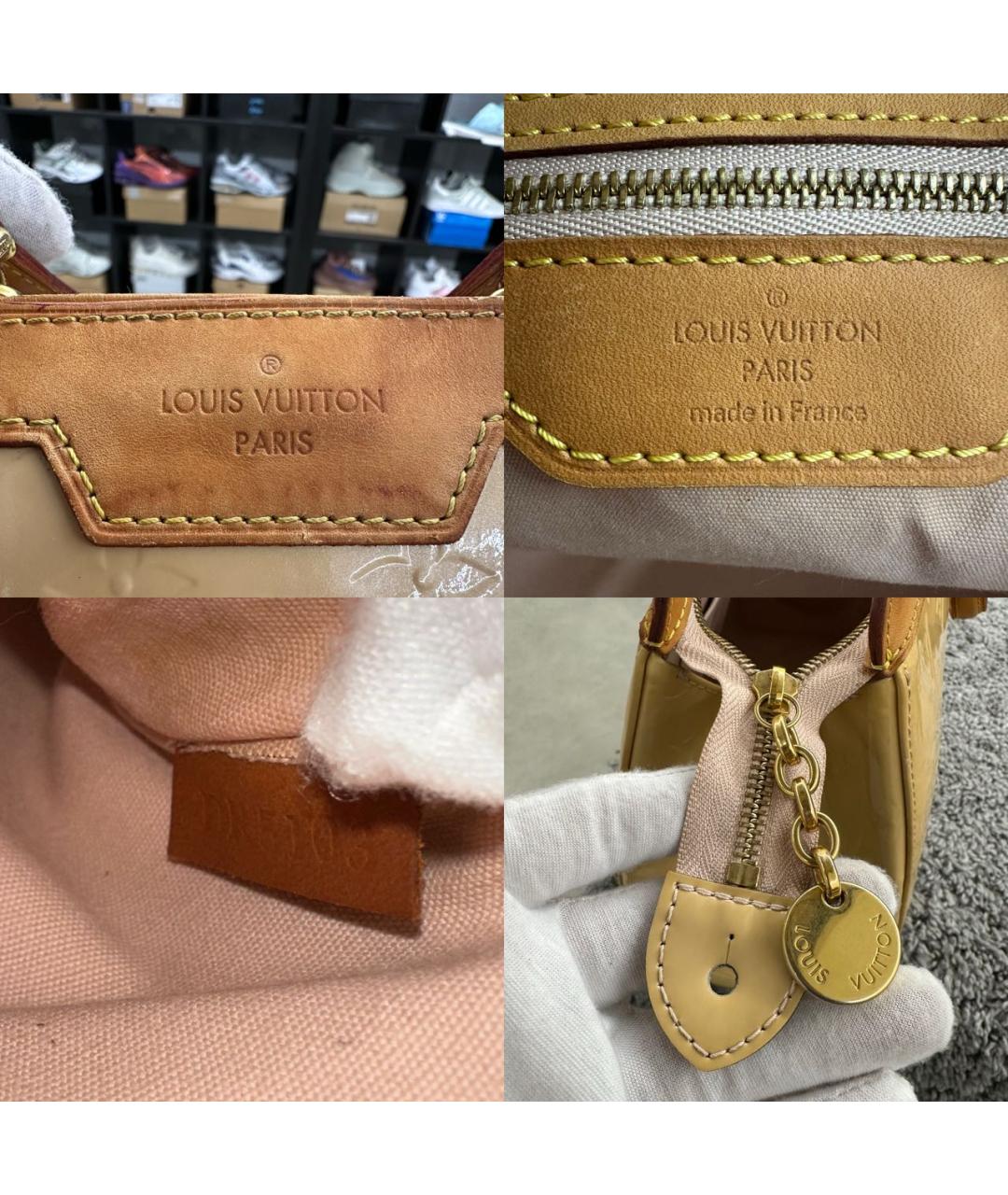 LOUIS VUITTON Кожаная сумка с короткими ручками, фото 5