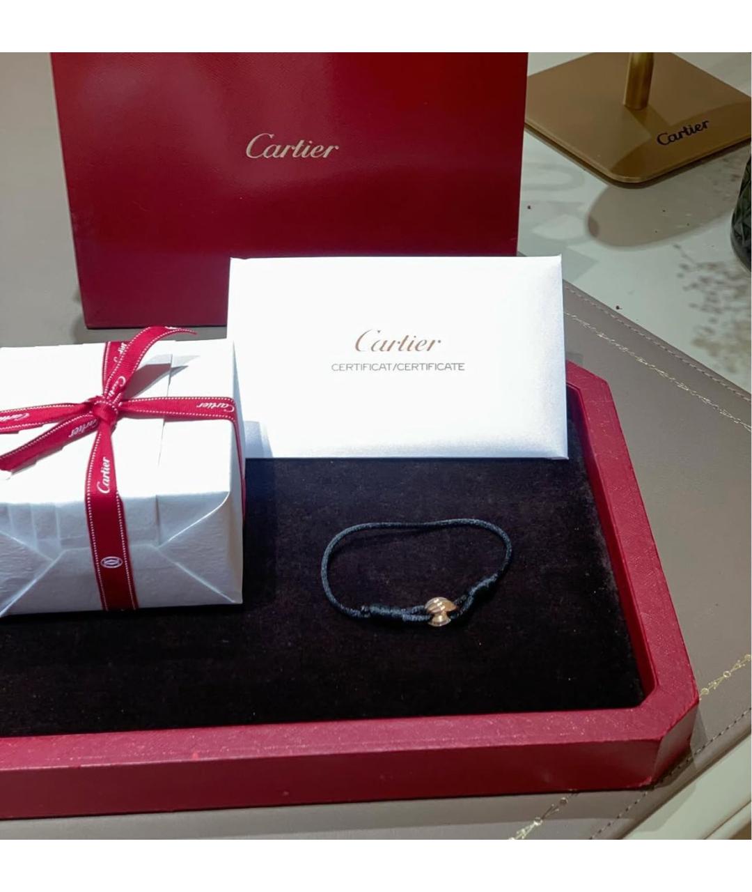 CARTIER Черный браслет из желтого золота, фото 4