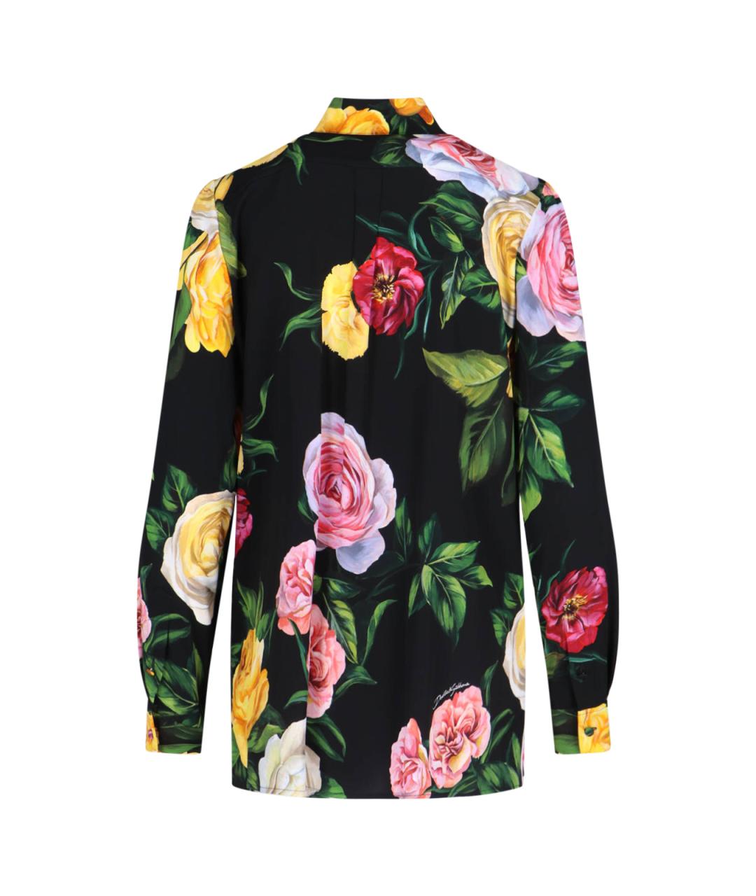 DOLCE&GABBANA Мульти шелковая рубашка, фото 2