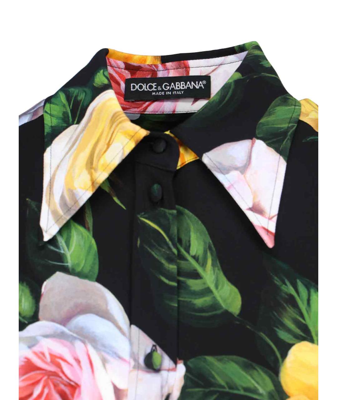 DOLCE&GABBANA Мульти шелковая рубашка, фото 3