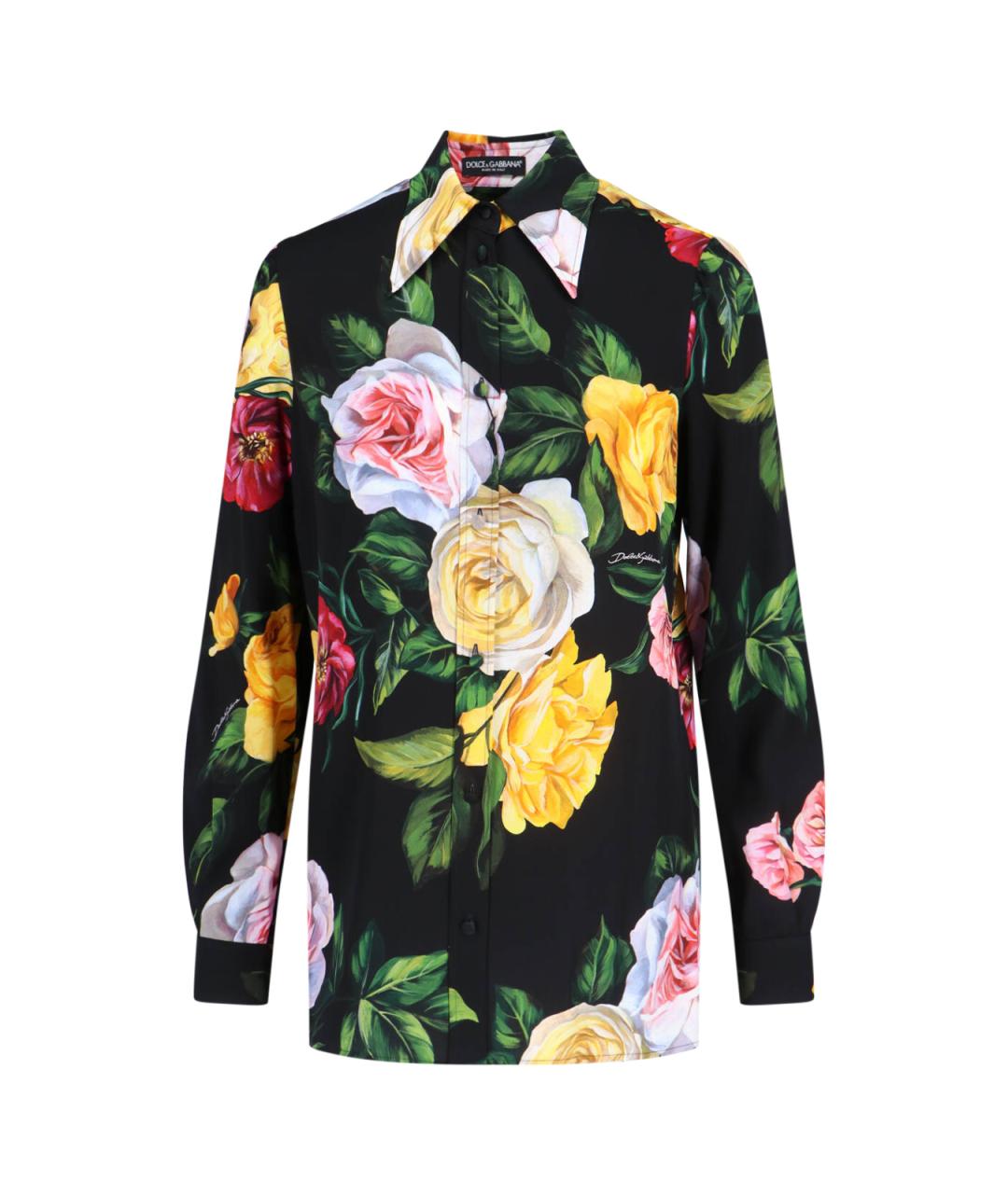 DOLCE&GABBANA Мульти шелковая рубашка, фото 1
