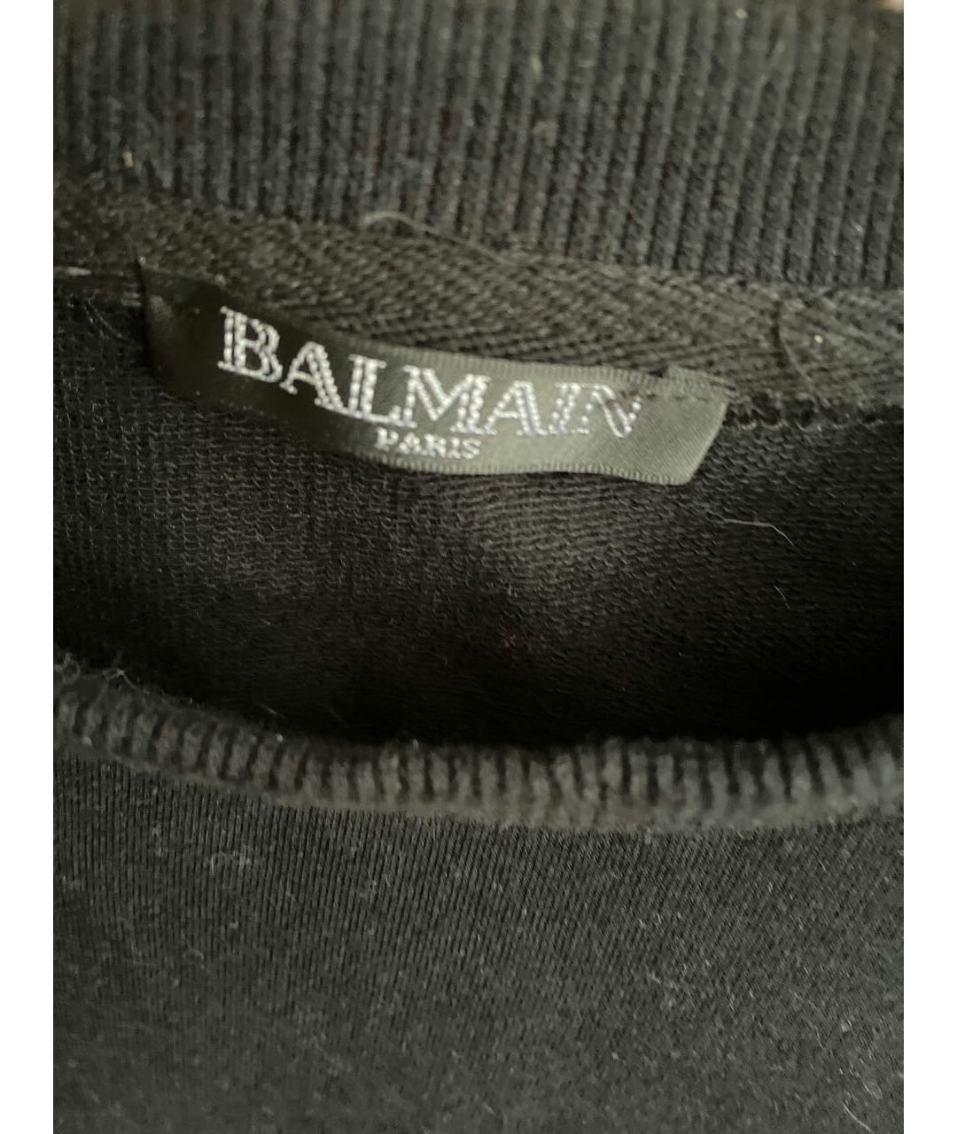 BALMAIN Темно-синяя хлопко-эластановая водолазка, фото 3