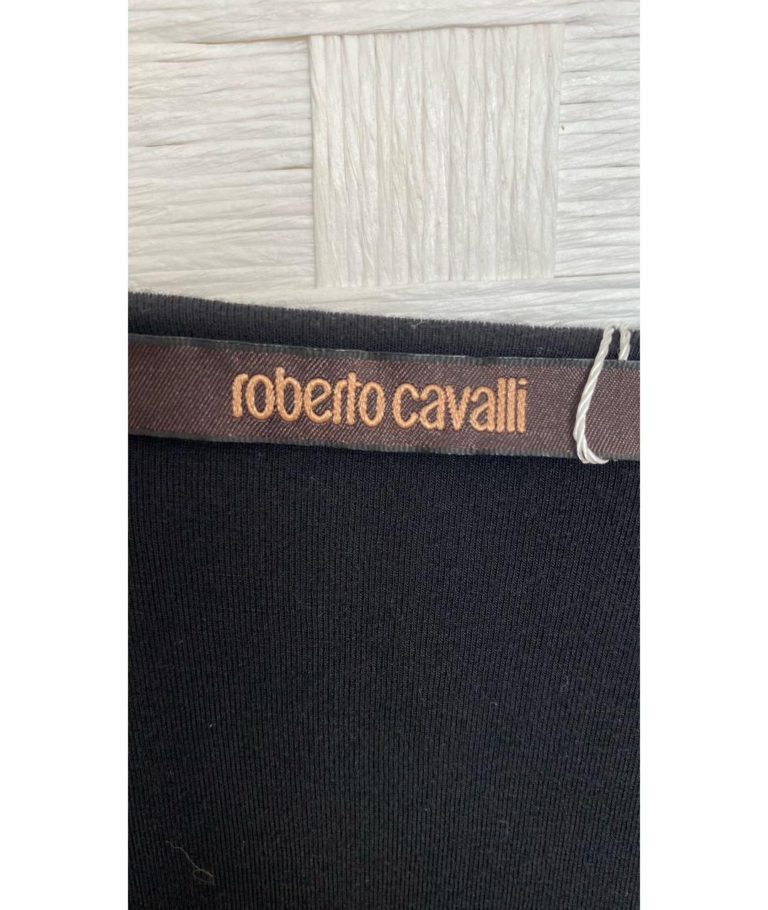 ROBERTO CAVALLI Черное повседневное платье, фото 4