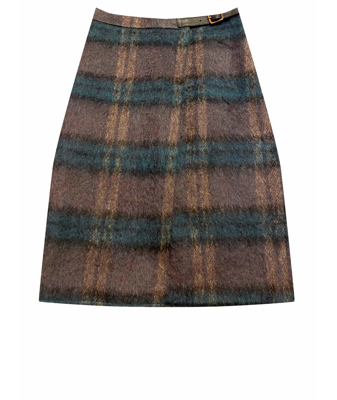 MAX MARA Зеленая юбка миди, фото 1