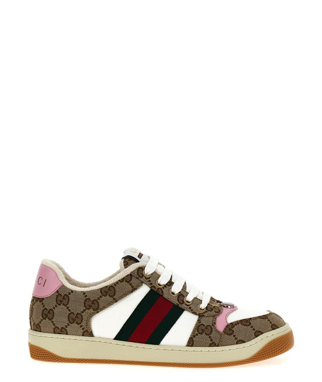 GUCCI Мульти текстильные кроссовки, фото 1