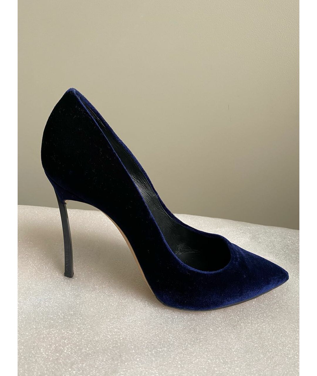CASADEI Синие бархатные туфли, фото 5