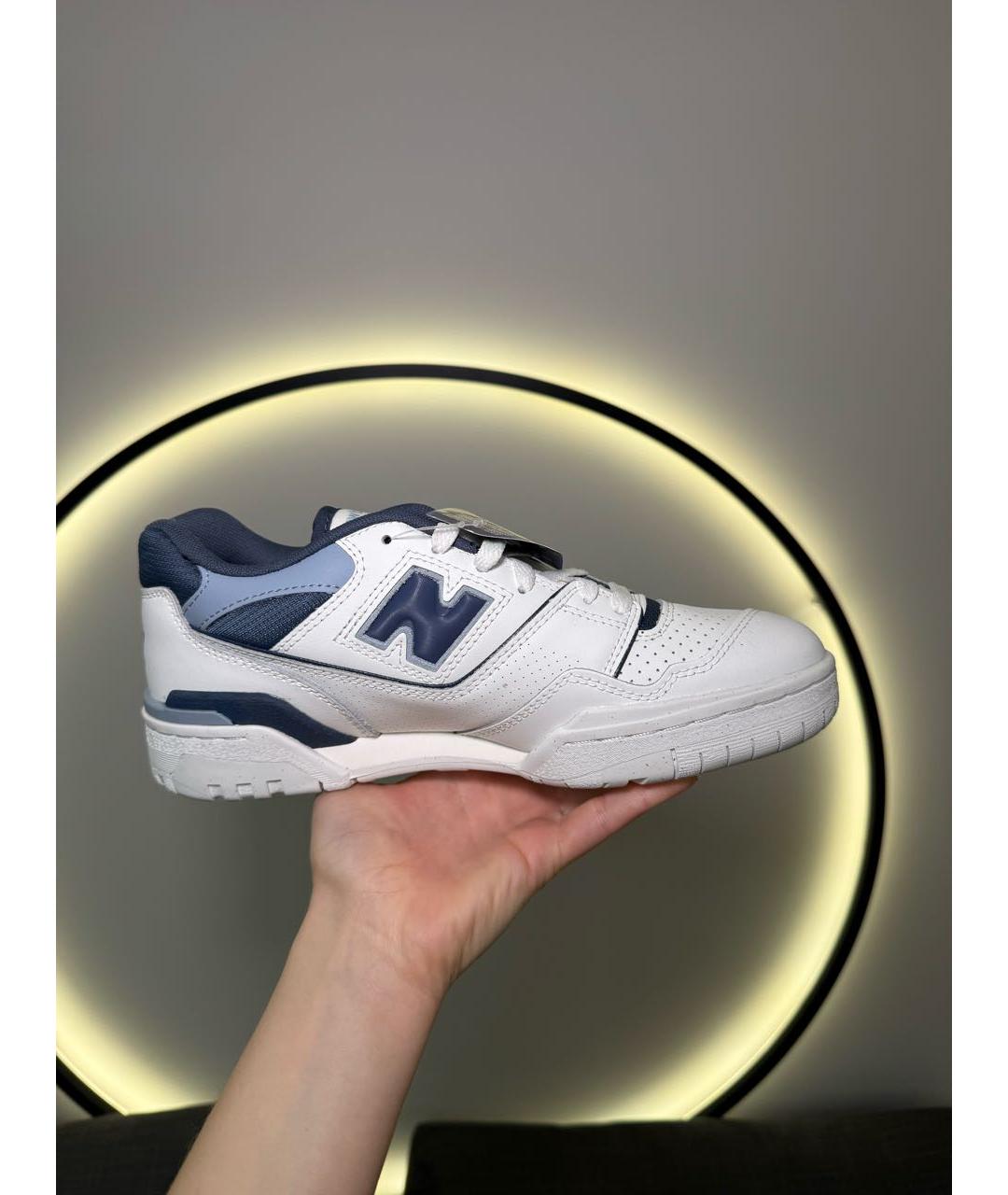 NEW BALANCE Белые кожаные кроссовки, фото 5