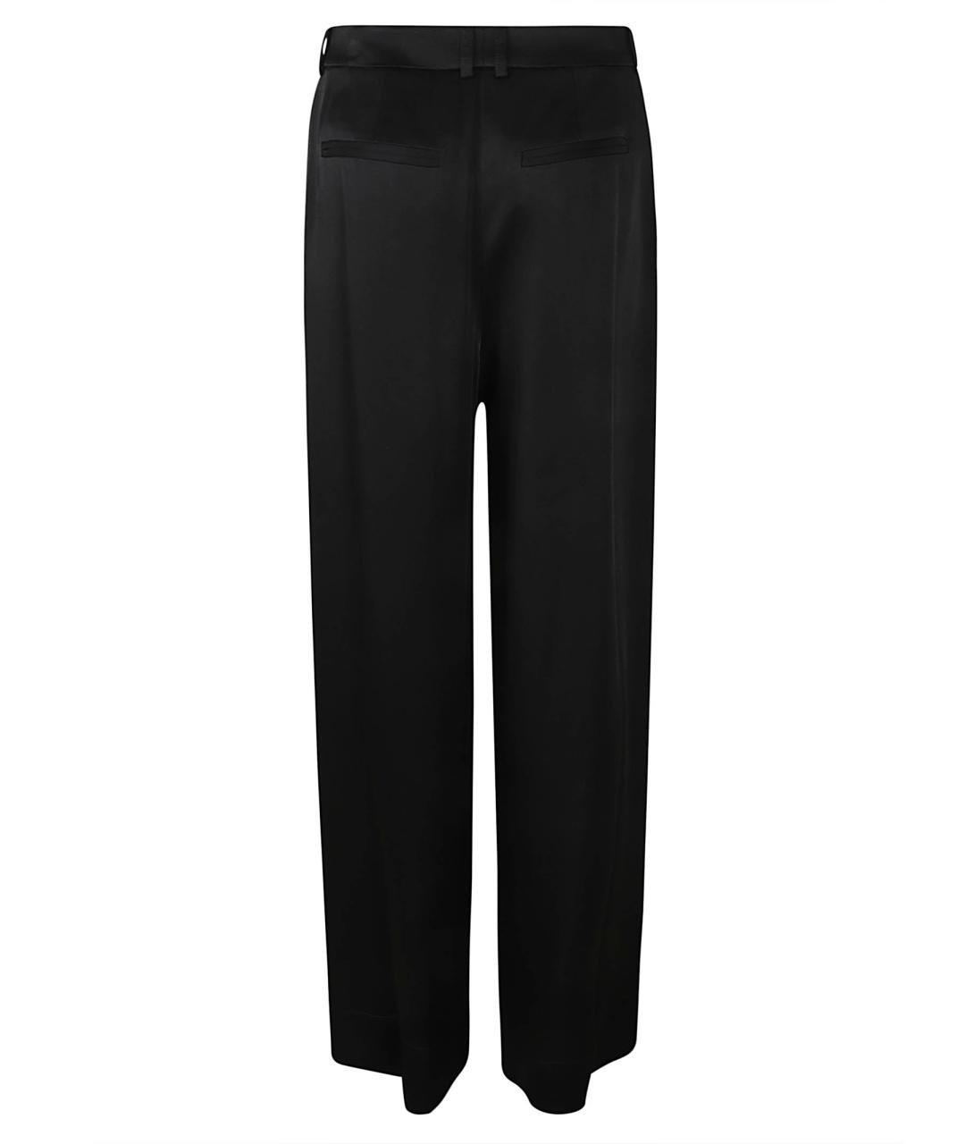 SAINT LAURENT Черные ацетатные прямые брюки, фото 2