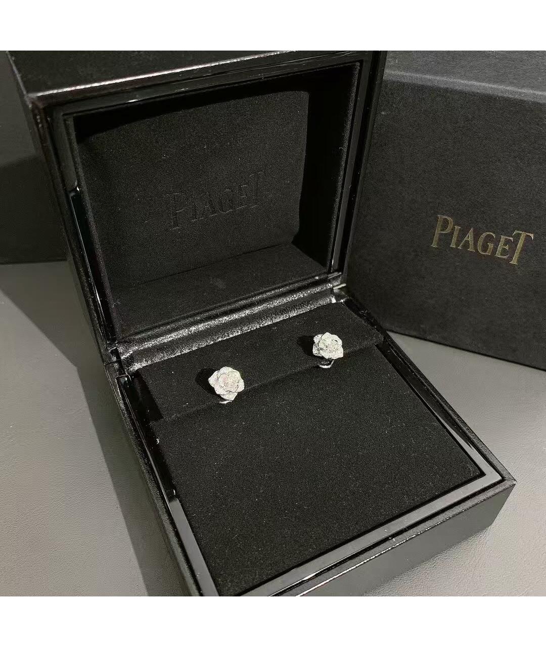 PIAGET Серебряные серьги из белого золота, фото 2