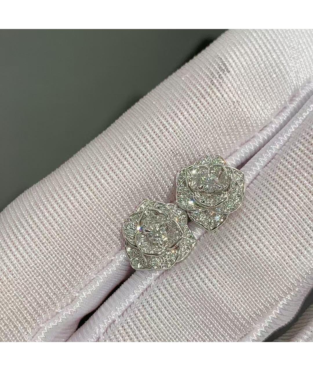 PIAGET Серебряные серьги из белого золота, фото 6