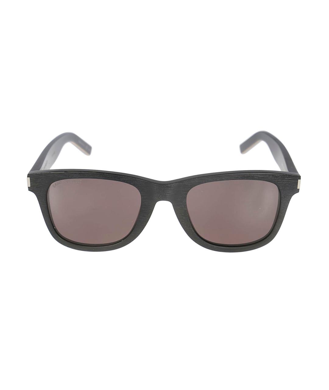 SAINT LAURENT Черные солнцезащитные очки, фото 1