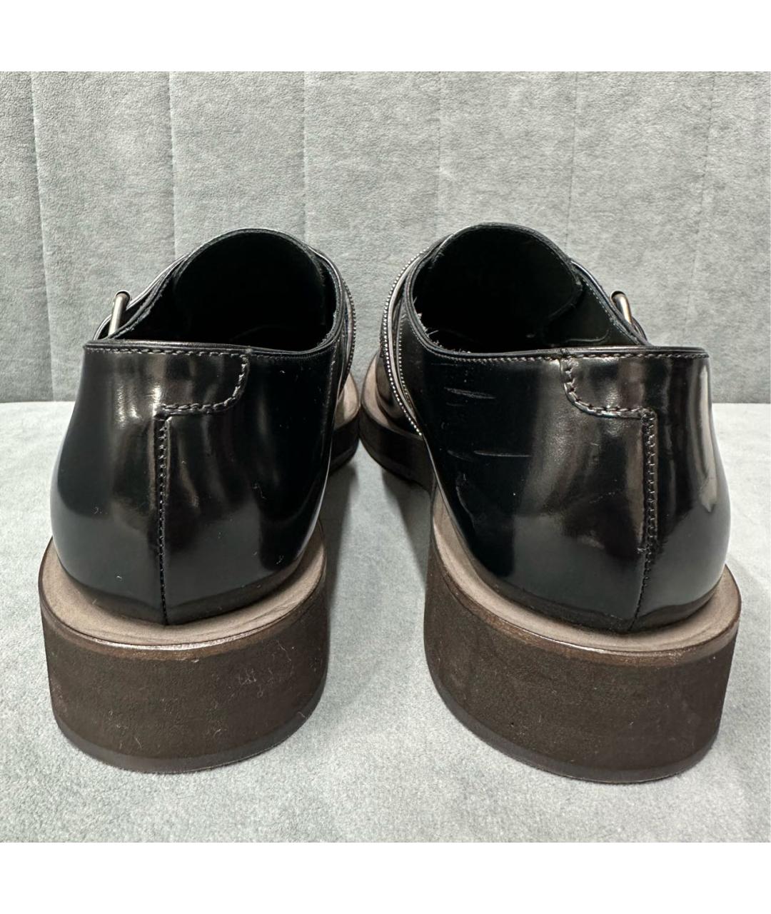 BRUNELLO CUCINELLI Черные ботинки из лакированной кожи, фото 4