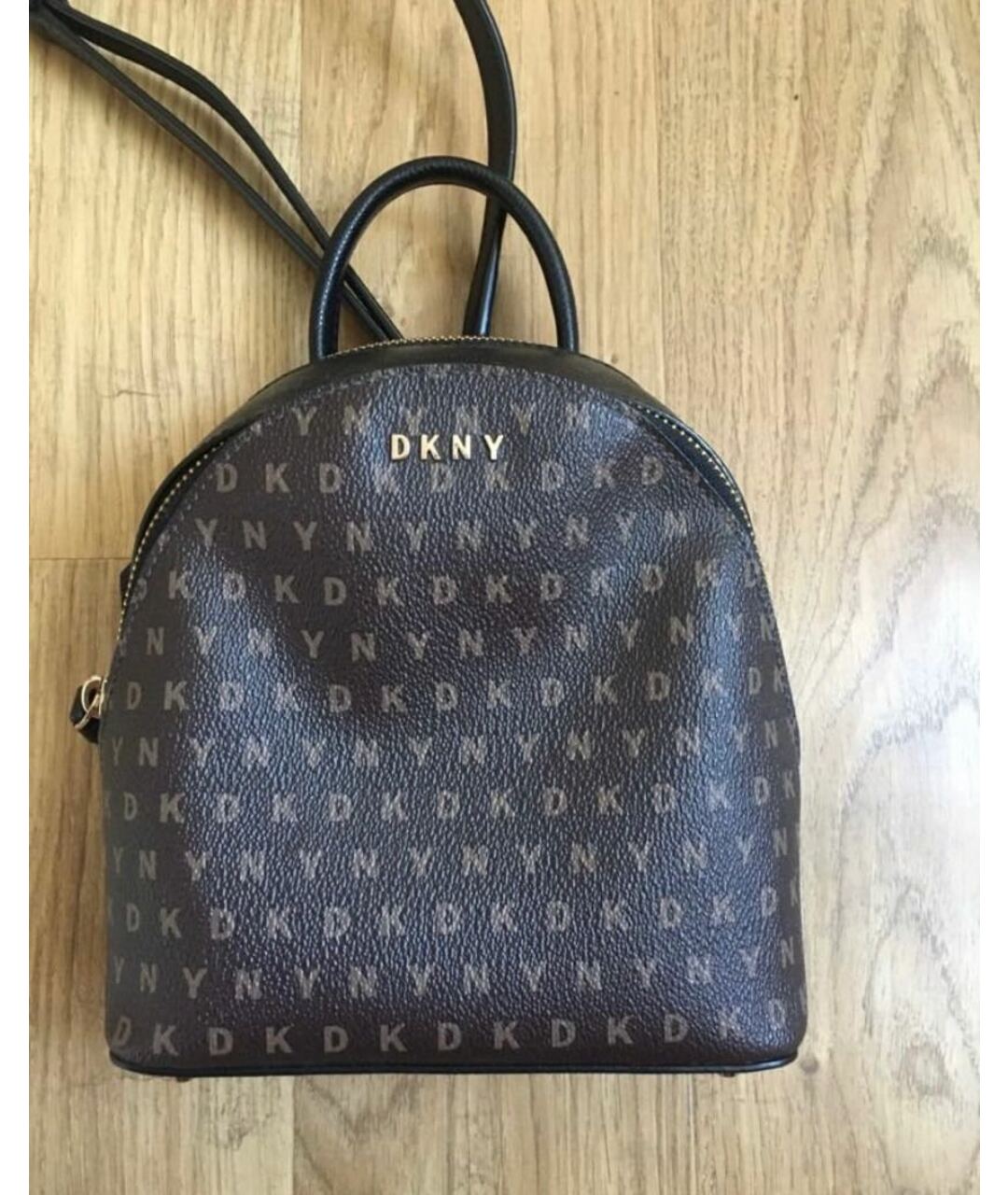 DKNY Коричневая кожаная сумка тоут, фото 9