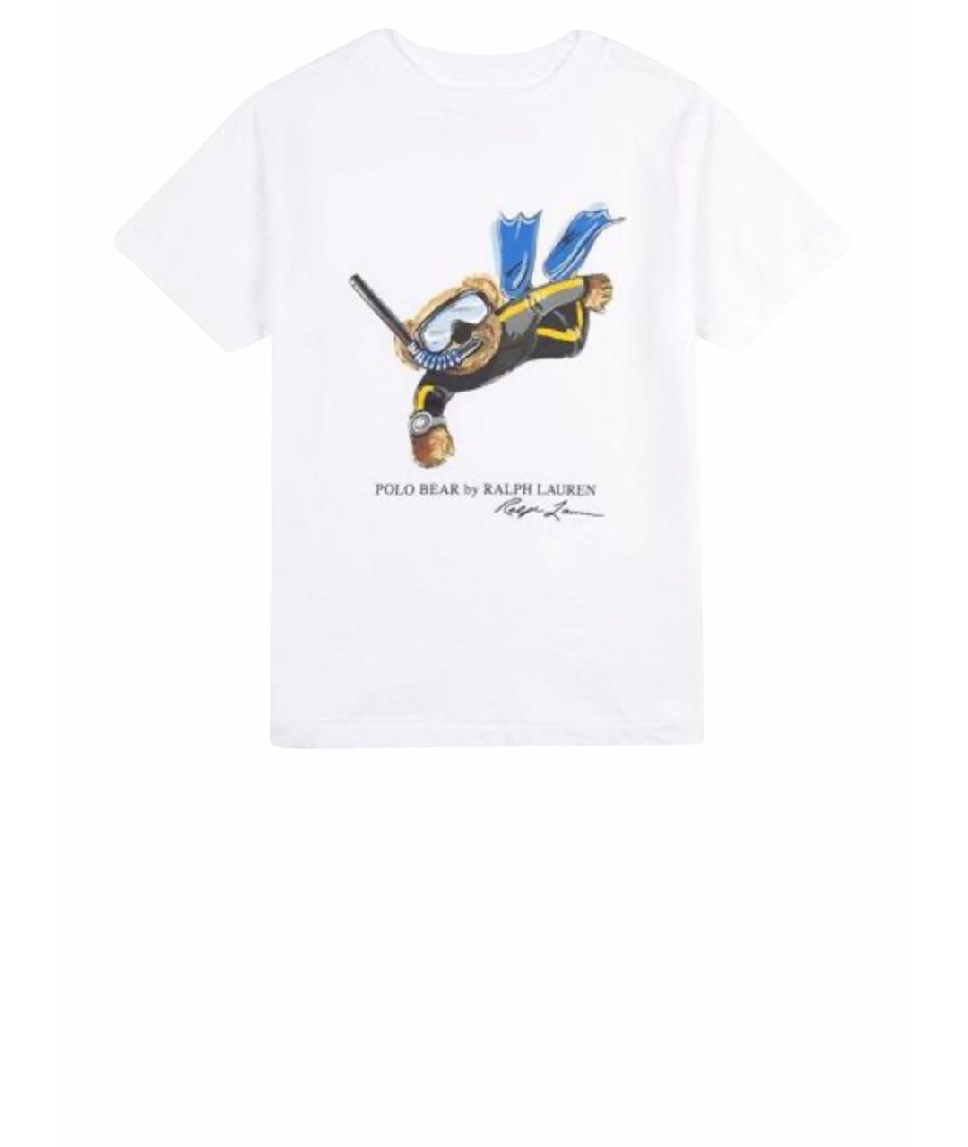 POLO RALPH LAUREN Белая хлопковая футболка, фото 1
