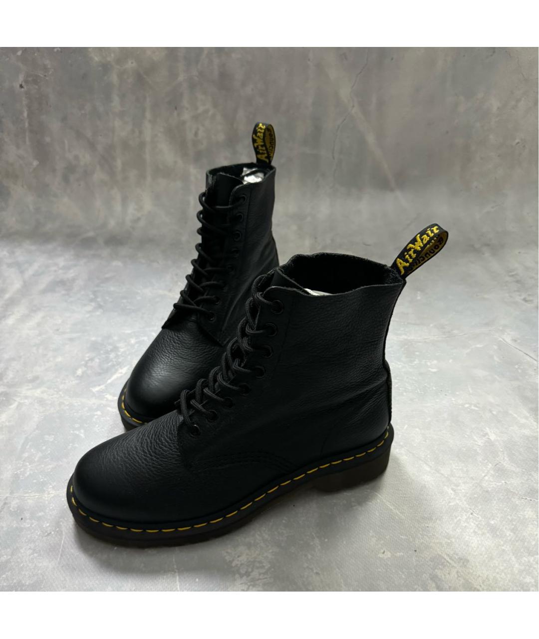 DR. MARTENS Черные кожаные ботинки, фото 2