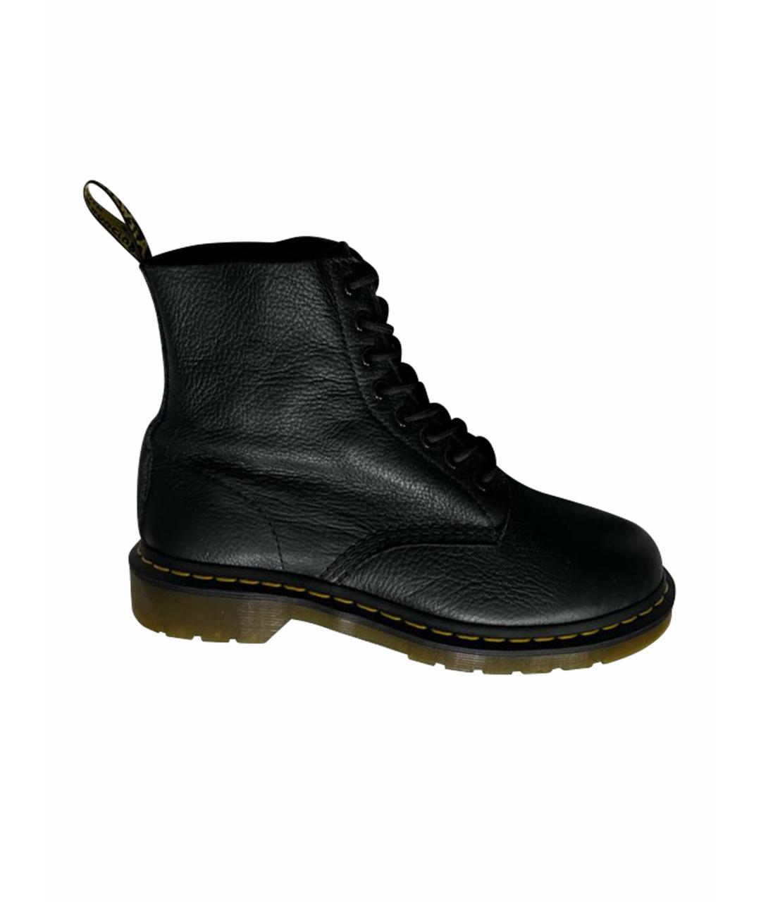 DR. MARTENS Черные кожаные ботинки, фото 1