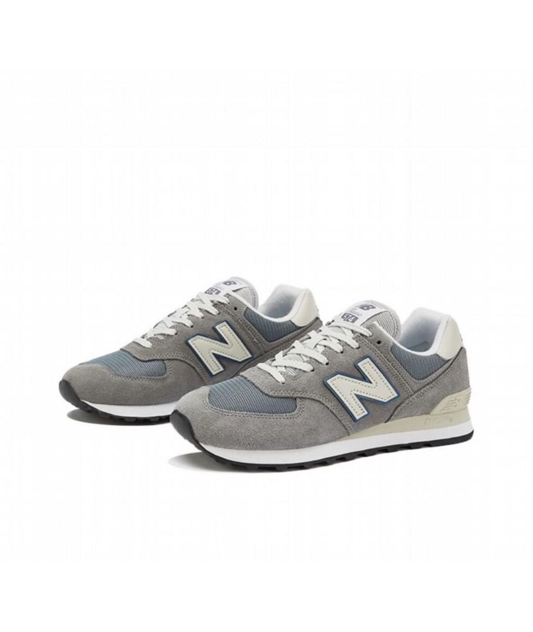 NEW BALANCE Серые низкие кроссовки / кеды, фото 2