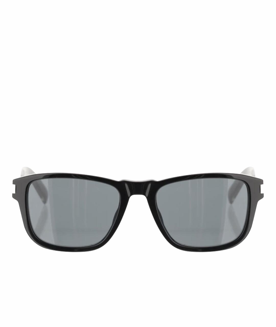 SAINT LAURENT Черные пластиковые солнцезащитные очки, фото 1