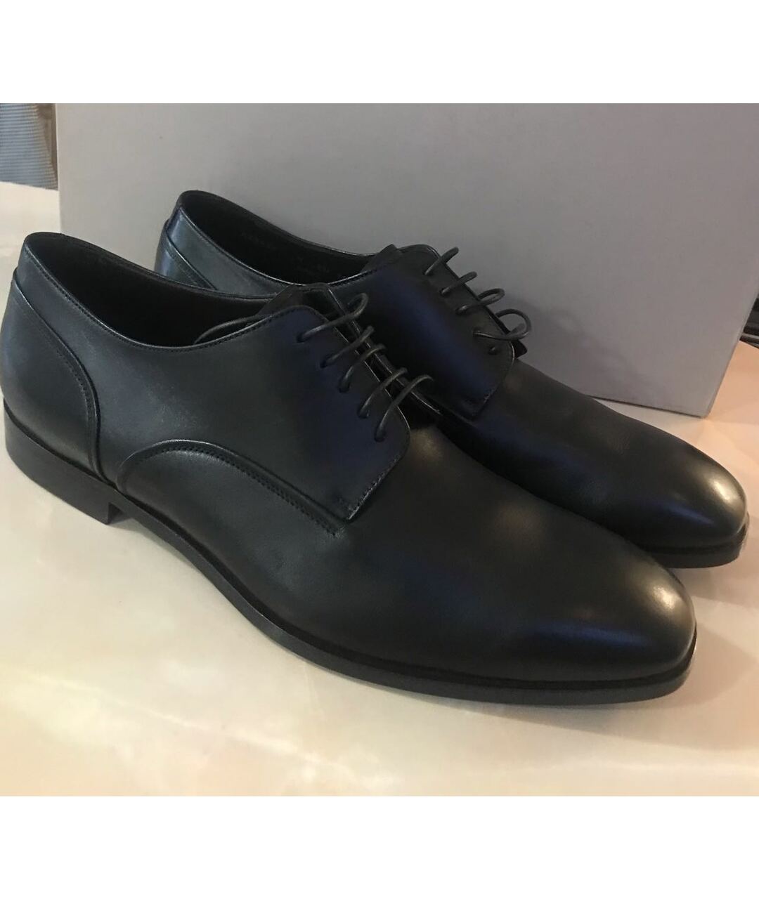 ERMENEGILDO ZEGNA Черные кожаные туфли, фото 5