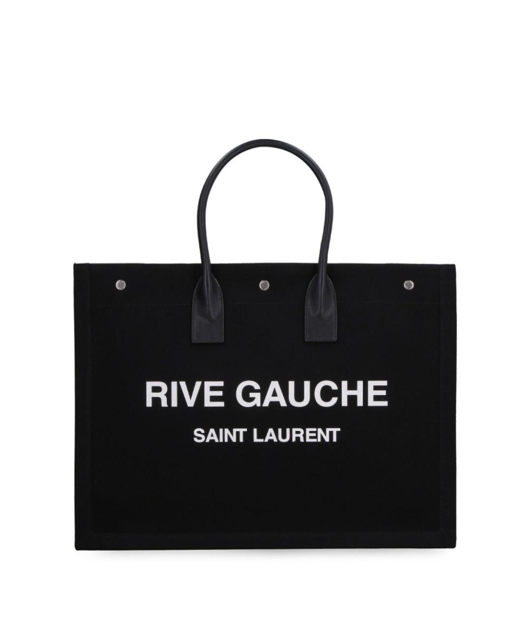 SAINT LAURENT Черная сумка тоут, фото 1