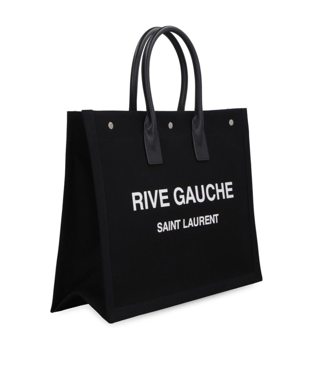 SAINT LAURENT Черная сумка тоут, фото 3