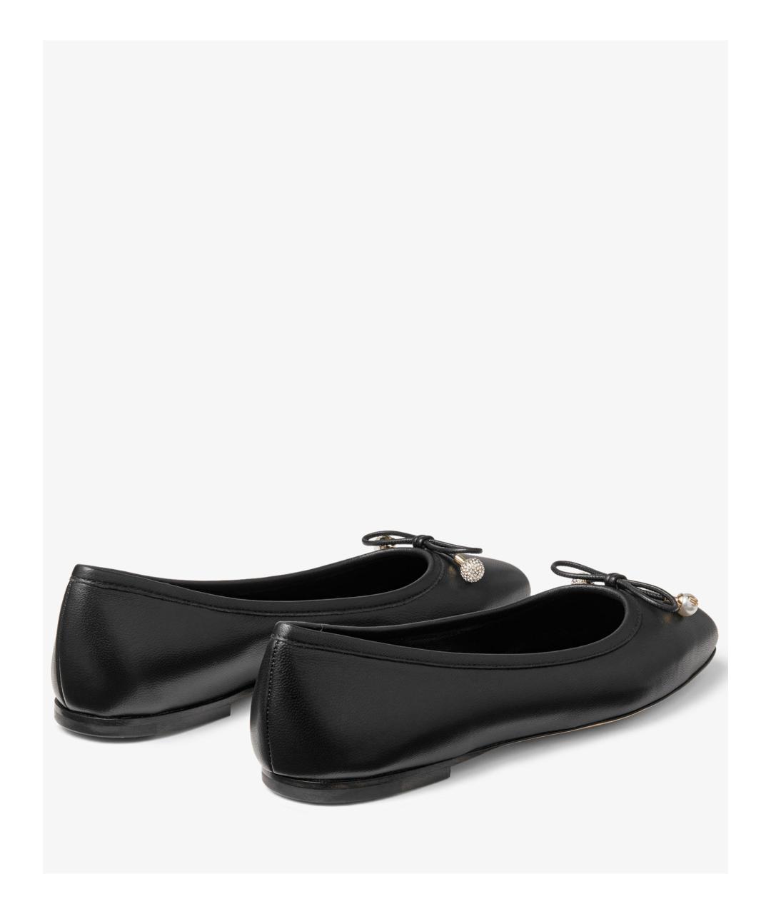 JIMMY CHOO Черные кожаные балетки, фото 6