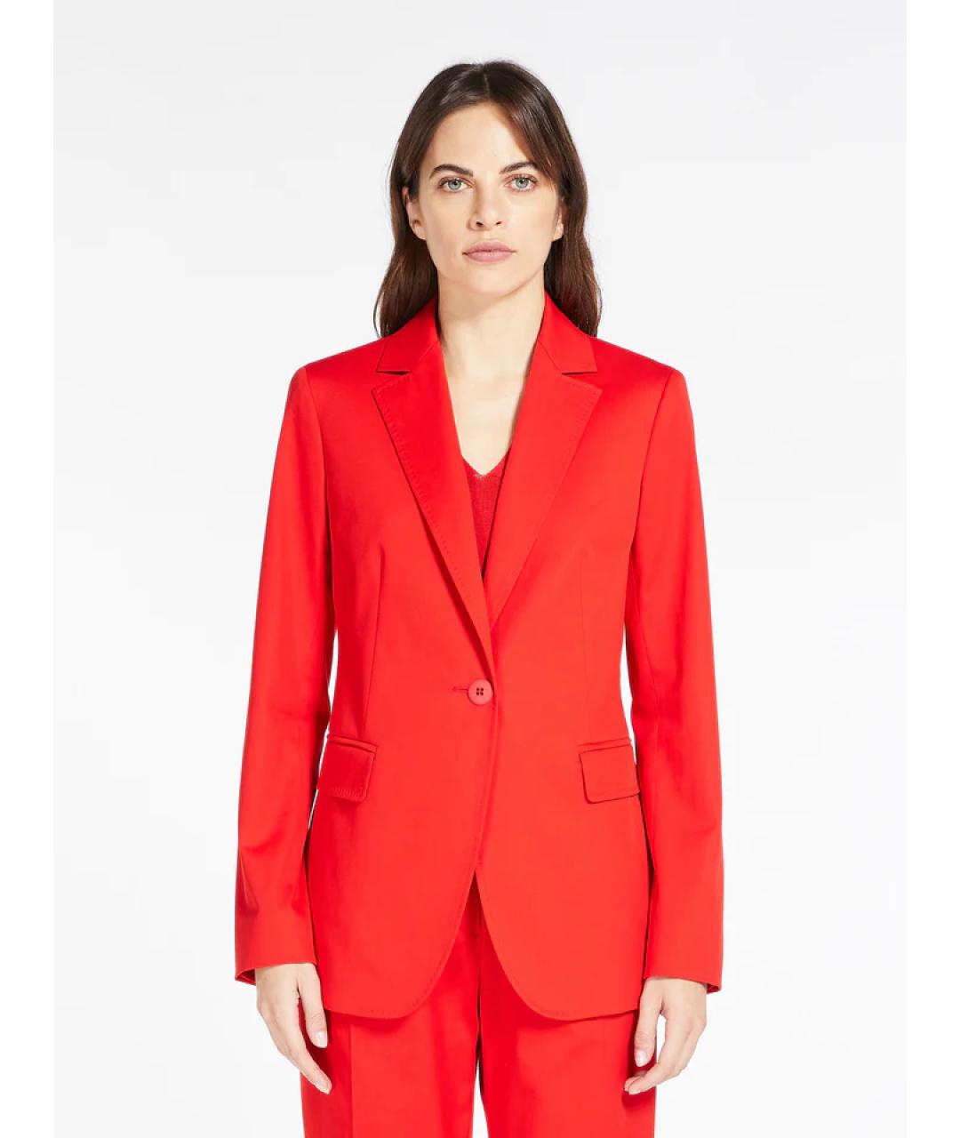 MAX MARA Красная льняная куртка, фото 2