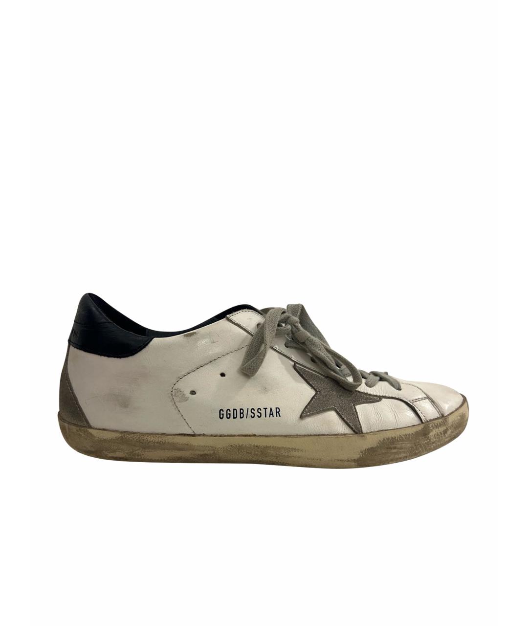 GOLDEN GOOSE DELUXE BRAND Белые кожаные кеды, фото 1