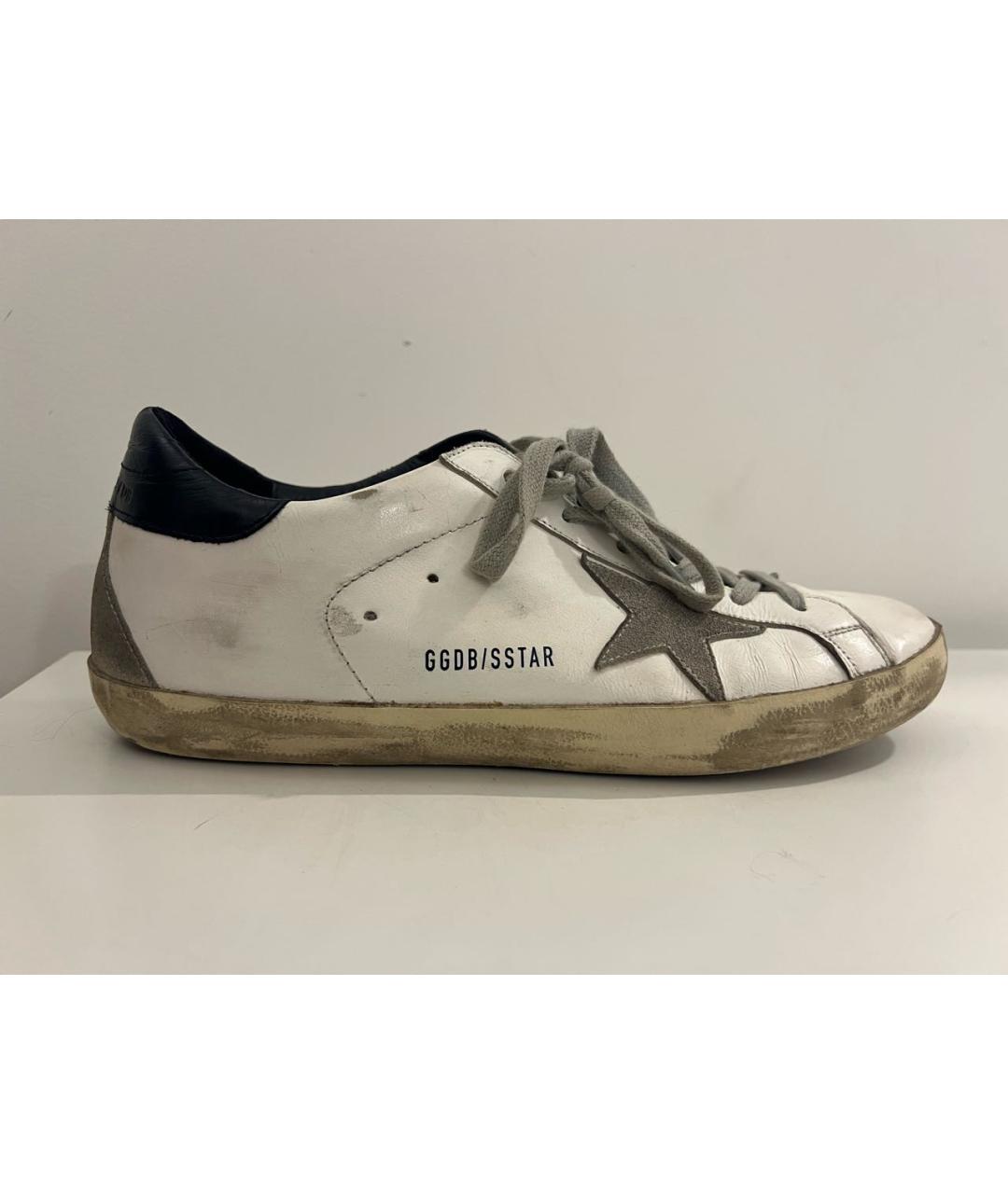 GOLDEN GOOSE DELUXE BRAND Белые кожаные кеды, фото 6