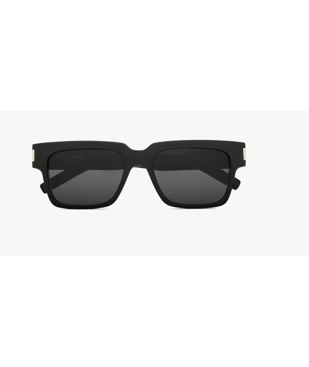 SAINT LAURENT Черные пластиковые солнцезащитные очки, фото 2