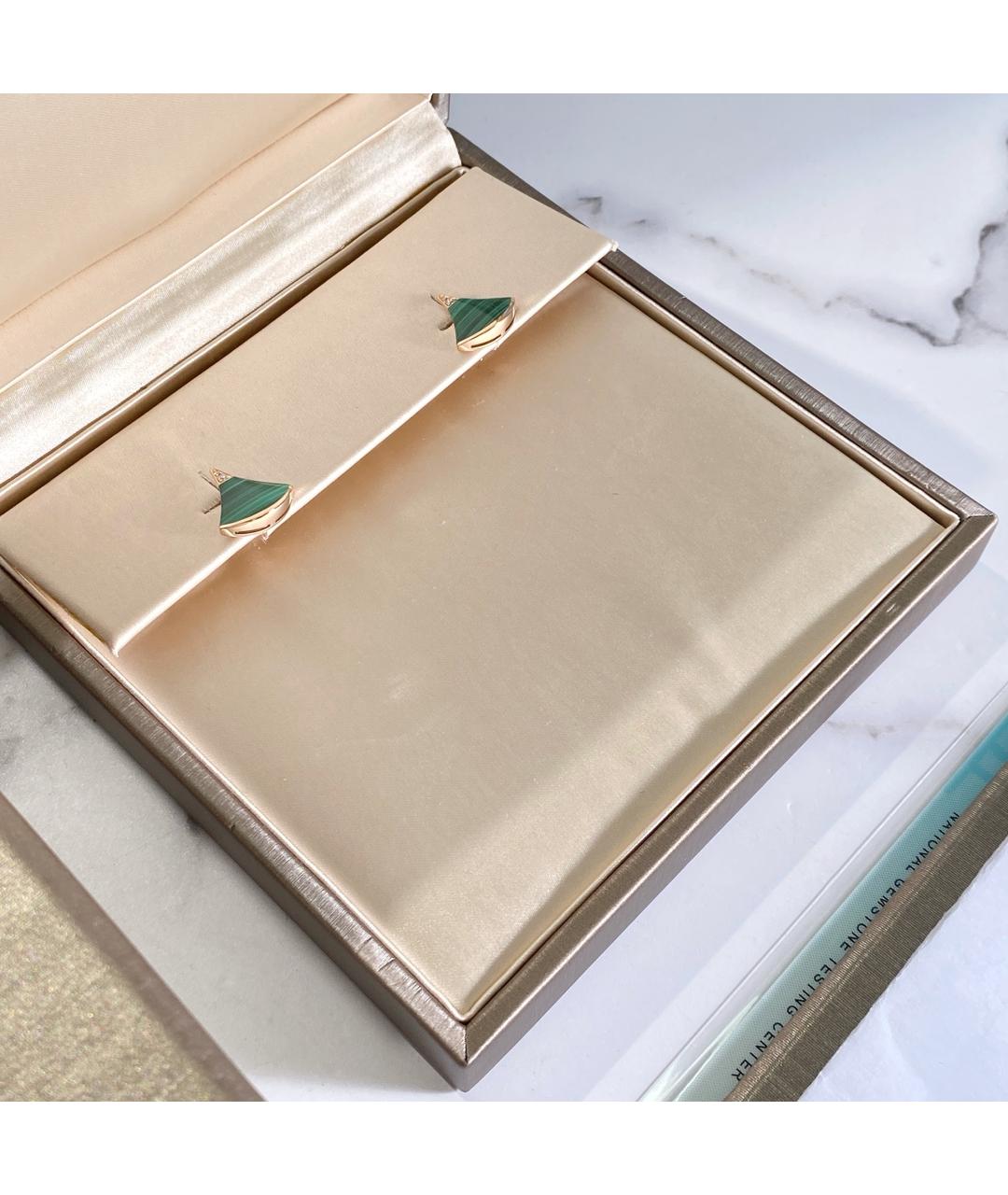 BVLGARI Золотые серьги из розового золота, фото 2
