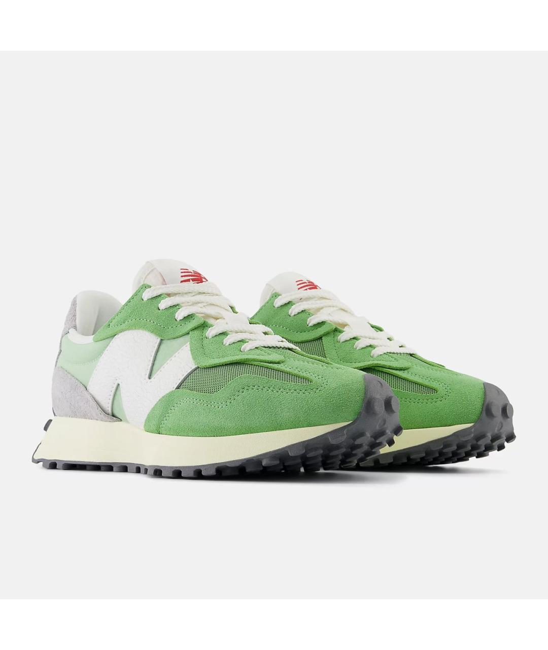NEW BALANCE Зеленые замшевые кроссовки, фото 2
