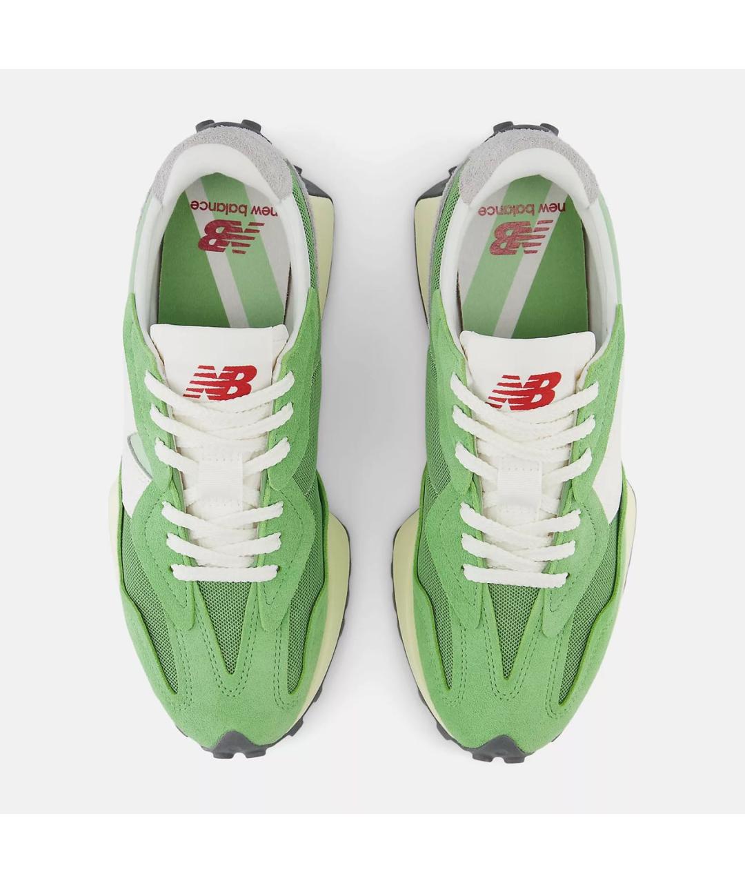 NEW BALANCE Зеленые замшевые кроссовки, фото 3