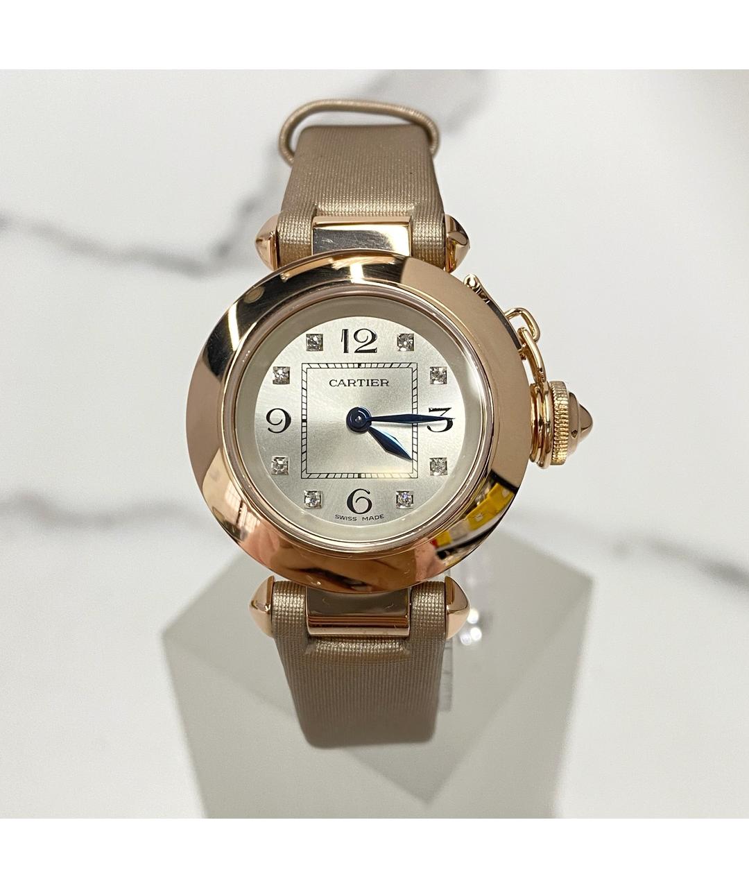CARTIER Белые металлические часы, фото 6
