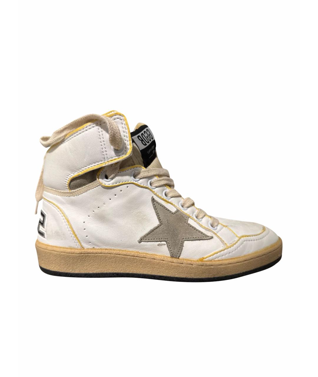 GOLDEN GOOSE DELUXE BRAND Белые кожаные кроссовки, фото 1