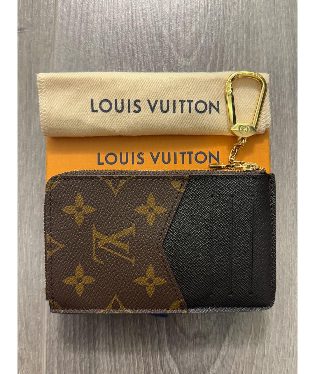 LOUIS VUITTON Коричневый кардхолдер, фото 2