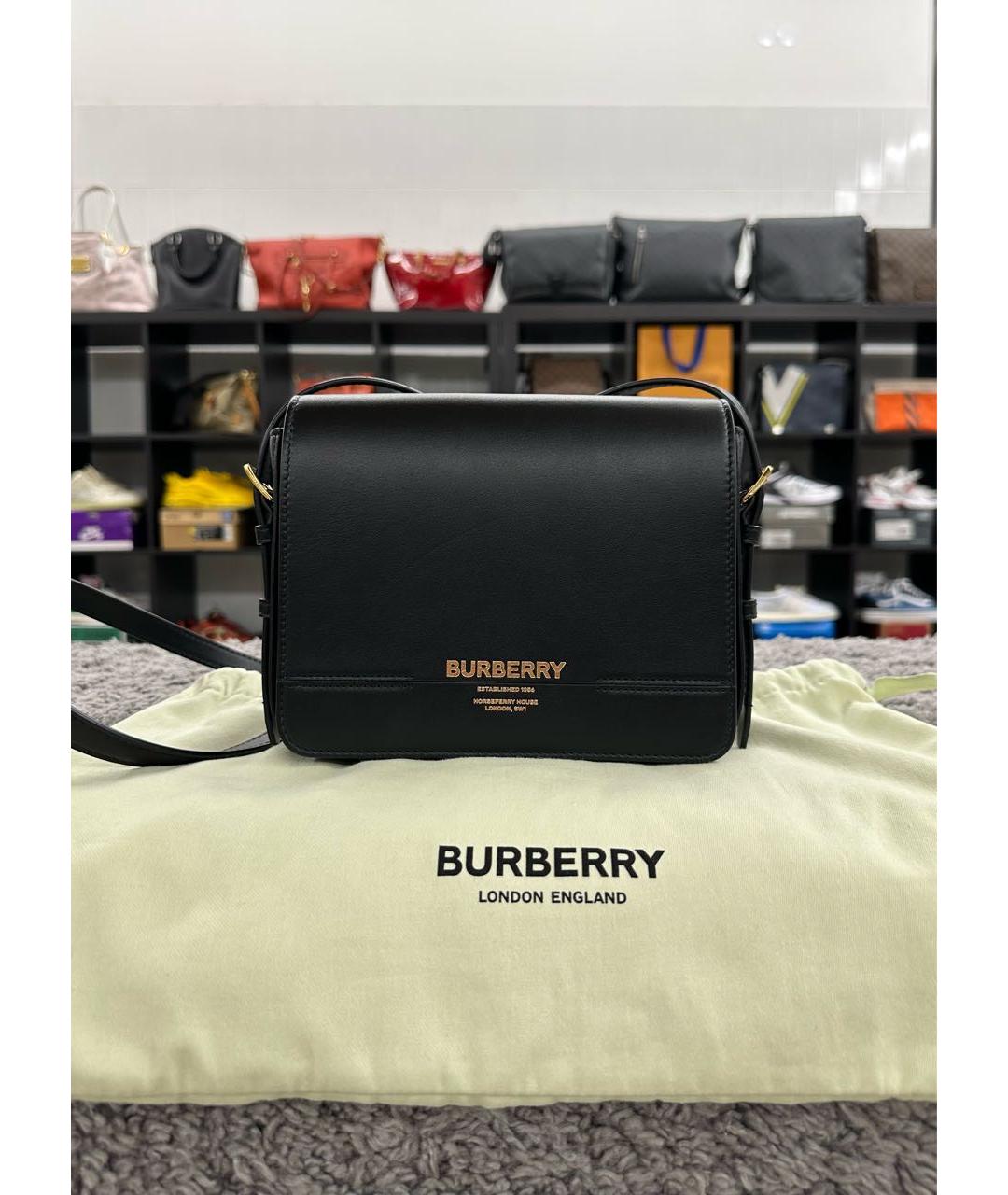 BURBERRY Кожаная сумка через плечо, фото 2