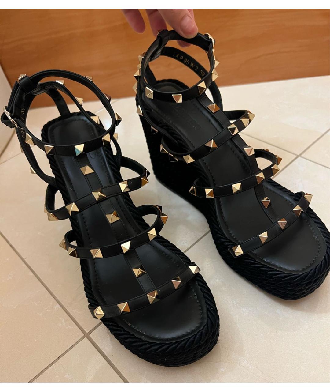 VALENTINO Черные босоножки, фото 3