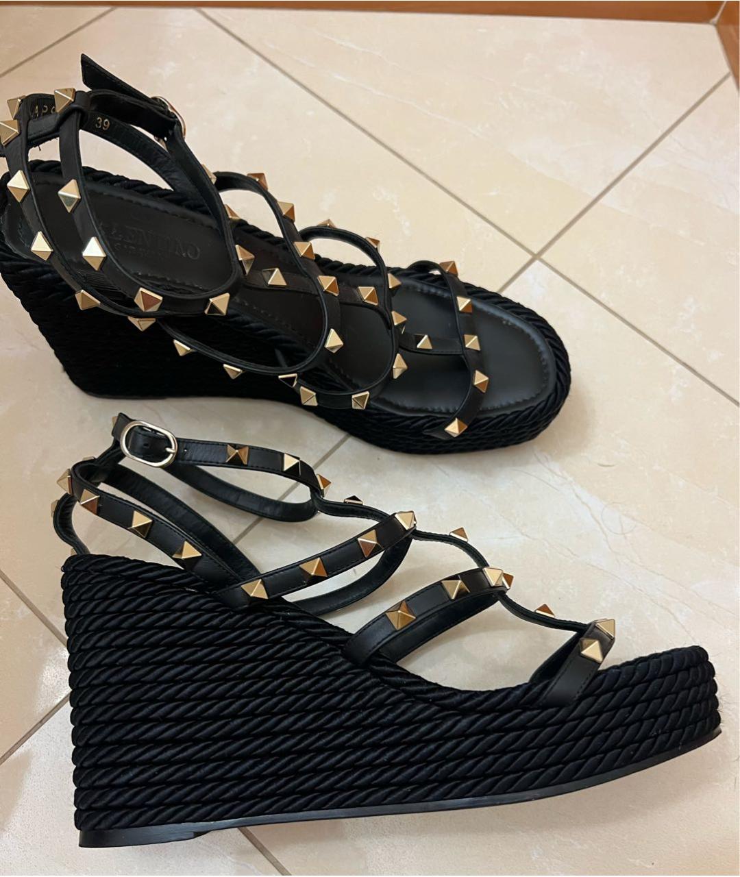 VALENTINO Черные босоножки, фото 5