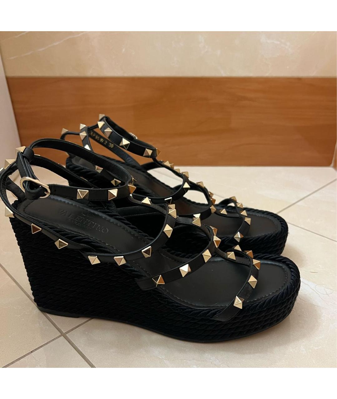 VALENTINO Черные босоножки, фото 2